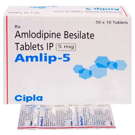 Amlip Amlodipine Besilate Ip Mg At Rs Stripe Norvasc Tablets In