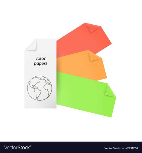 Color Papers Royalty Free Vector Image Vectorstock