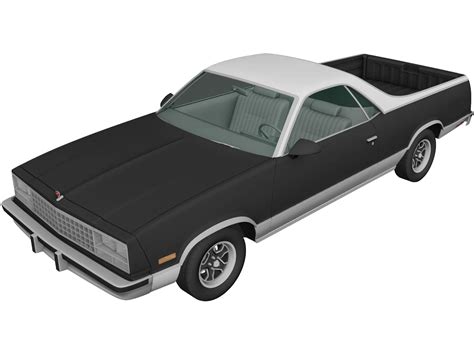 Chevrolet El Camino 3d Model 1982 3dcadbrowser