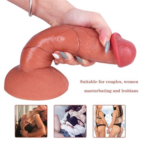 Skin Feeling Realistic Penis Soft Sexy Huge Dildo Suction Cup Dildos For Women Eur