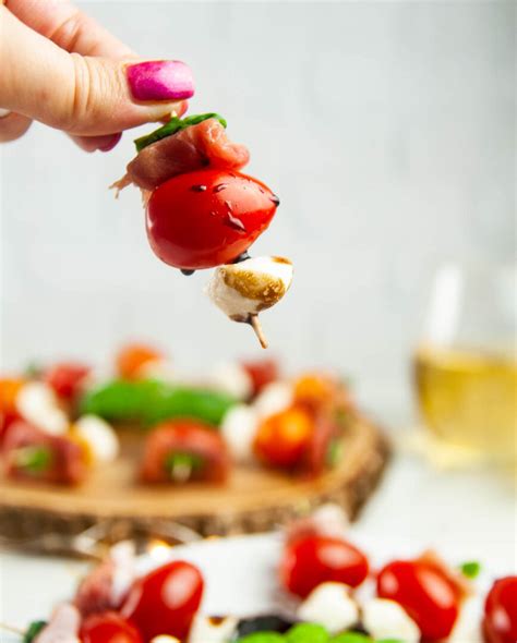 Elegant And Easy Prosciutto Caprese Skewers Seasoned Sprinkles