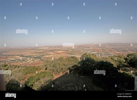 Holy Land View From Basilica Of The Transfiguration Mount Tabor