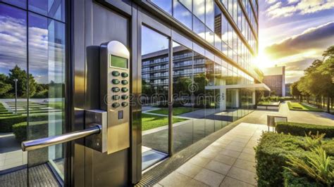 Aerial Drone View Captures Secure Smart Lock Installation a ...