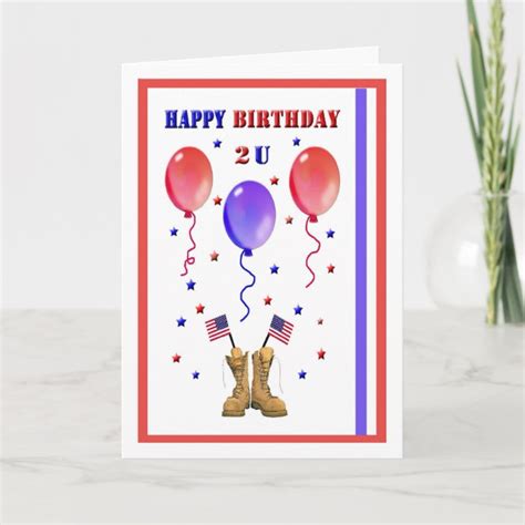 Patriotic Birthday Card