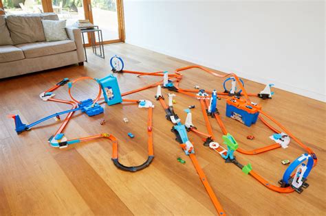 Best Buy Hot Wheels Track Builder Rocket Launch Challenge Play Set Orange Black Blue Gray FLK60
