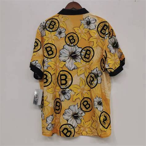 Boston Bruins Floral Palm Hawaiian Shirt Classic Authentics