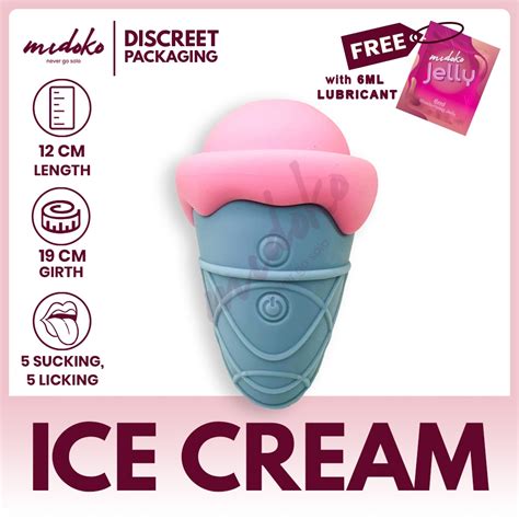 Midoko Ice Cream Clit Sucking Vibrator For Women Adult Sex Toys Violet Shopee Philippines