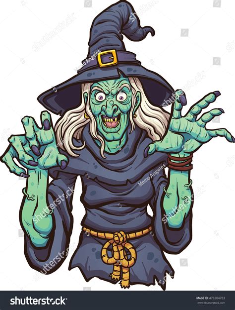 witch vector art 6