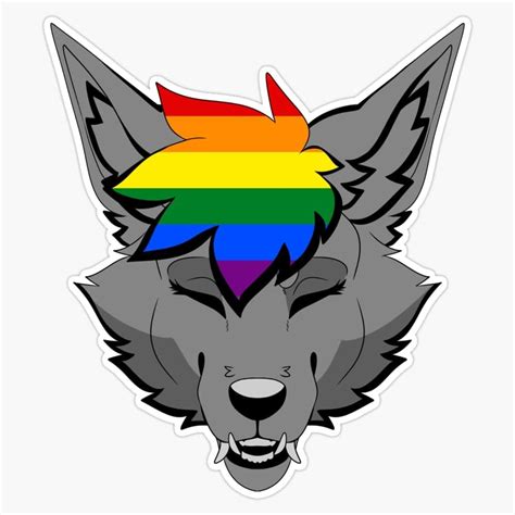 Amazon Gay Lgbtqia Furry Pride Bumper Sticker Vinyl Decal
