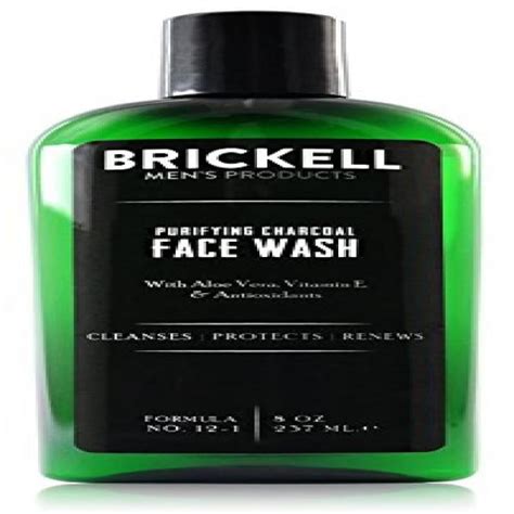 Brickell Men's Products - Brickell Men's Products Purifying Charcoal Face Wash for Men, 8 Oz ...