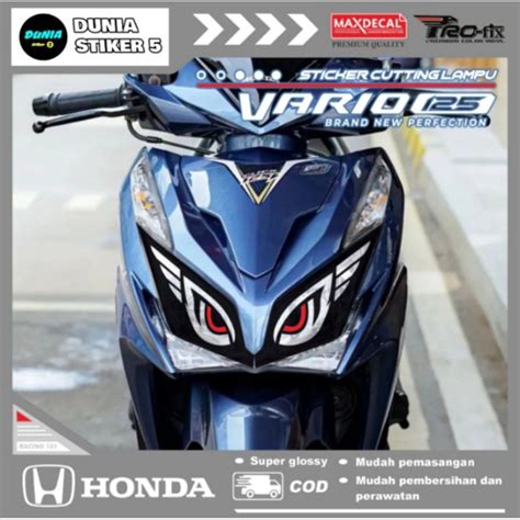 Jual Stiker Lampu Mata Elang Vario Techno Tahun Shopee