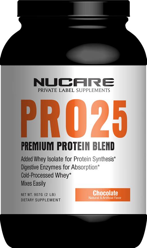 Pro25 Whey Premium Protein Blend, 2lb - NuCare Nutrition
