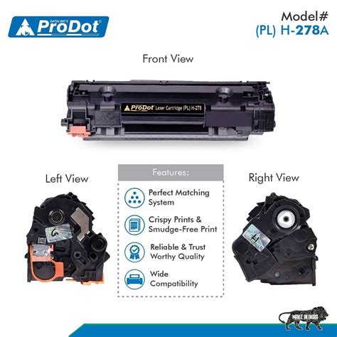 Black ProDot PLH-278A for HP CE278A, Canon 326/328 Toner Cartridge, For ...