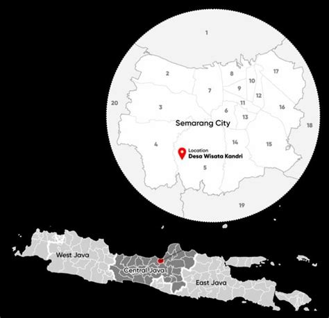 location  kandri tourism village  semarang city central java