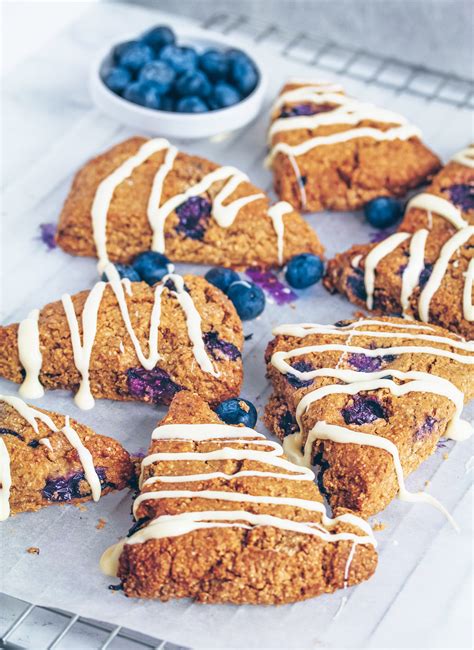 Blueberry Scones Vegan And Gluten Free Nadias Healthy Kitchen