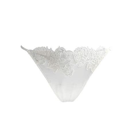AMBRA Lingerie Slips Platinum Tanga Zwart 1235 Italian Design