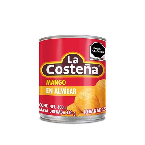 Mango en almíbar La Costeña en rebanadas 800 g Walmart