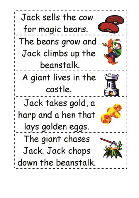 jack   beanstalk worksheets  kids  activity jack
