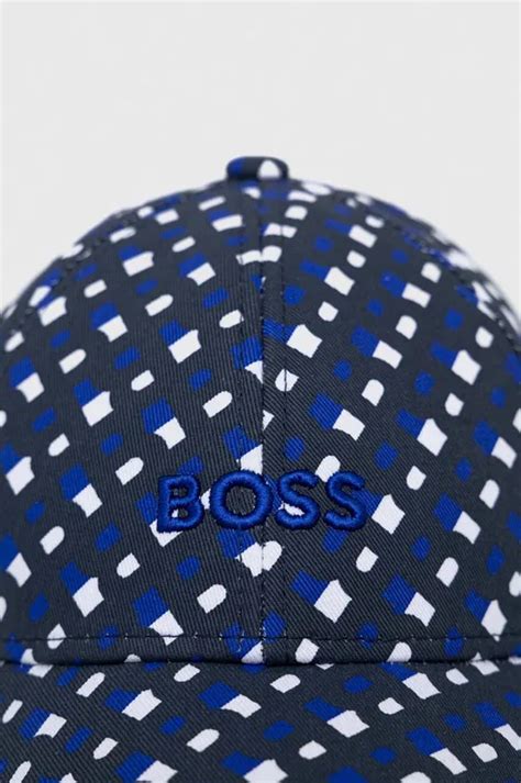 Хлопковая кепка BOSS узор | ANSWEAR.ua