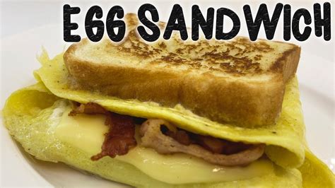 Egg Sandwich Hack From Tiktok Fast And Easy Breakfast Youtube