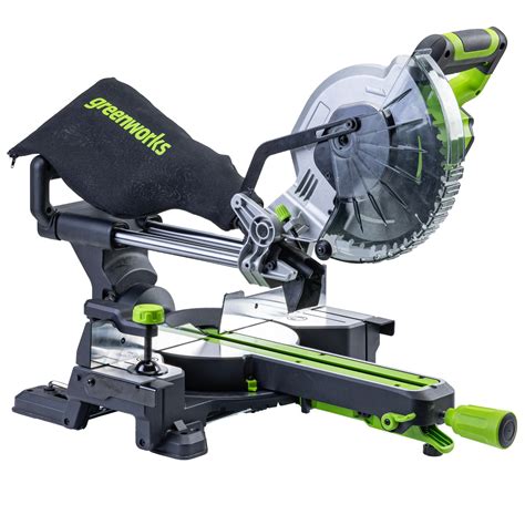 Торцовочная пила Greenworks GD24MS216, 24V, бесщеточная, 4800 об/мин ...