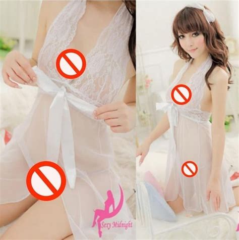 Jual Sexy Lingerie Set Sleep Wear Transparant Import Putih L024 Termurah Di Lapak Muara Sport