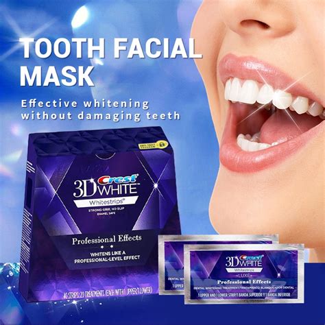 CREST 3D White Teeth Whitening Strips / Whitestrips White Strips (20 ...