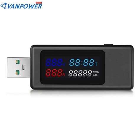 (Ready) KWS-V30 6 in 1 USB Tester DC Digital Voltage Power Timing ...