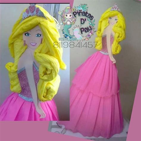 Piñata De Barbie Prinsesa Piñatas De Barbie Piñatas Para Niños