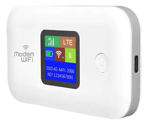 Modem E Roteador 4g - Roteador 4g Sem Fio, Modem Portátil, 3000mah, Abs, Branco | Frete grátis