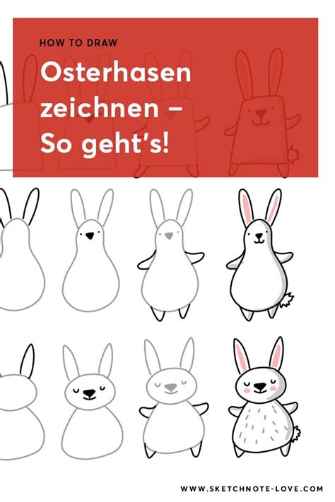 How To Draw Osterhasen Sketchnote Love Osterhase Zeichnen Hase