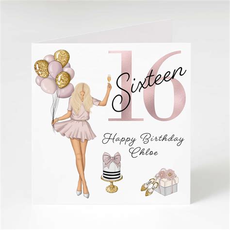 17th Birthday Card for Her Personalised Daughter Granddaughter Niece