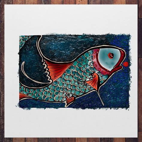 Рыба, эскиз, витраж, декор, картина, рисунок, керамика, цифровой рисунок.