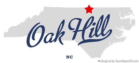 Map Of Oak Hill Nc North Carolina