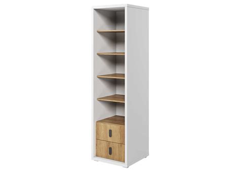 bibliotheque meuble en bois  tiroirs   compartiments cbc meubles