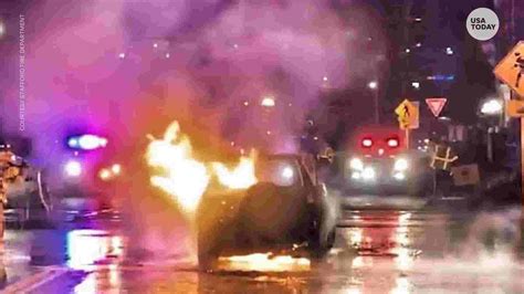 Man becomes a hero after saving a driver from exploded, burning car