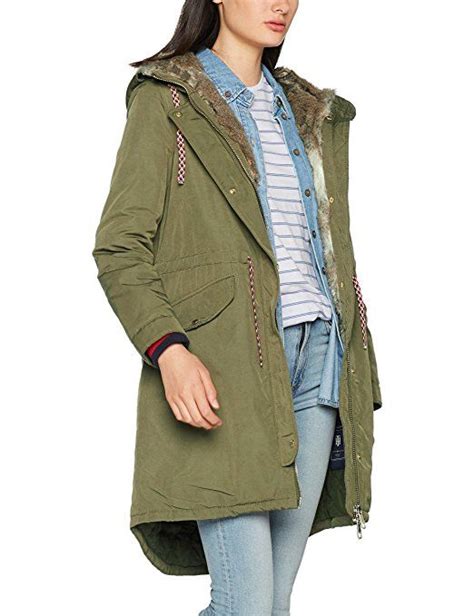 Tommy Hilfiger Damen Mantel Cynthia Cotton Parka Amazon De Bekleidung