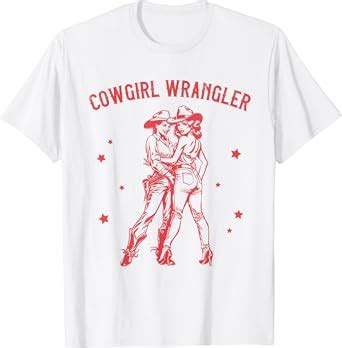 Amazon Gay Cowgirl Lesbian Femme Subtle Bi Pride Sapphic Western T Shirt Clothing Shoes