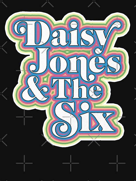 Daisy Jones And The Six Black Retro Band Logo T Shirt By Baranskini