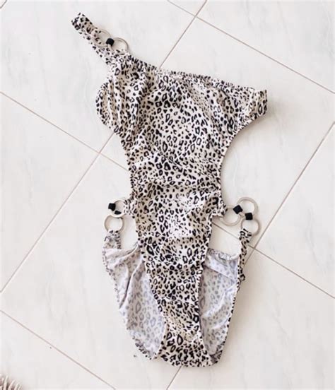 Sexy Premium Leopard Print One Piece Bikini Swimsuit Size S Beauty Personal Care Bath Body