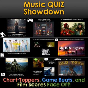Music Quiz Showdown 1: Chart-Toppers, Game Beats, and more - BUNDLE