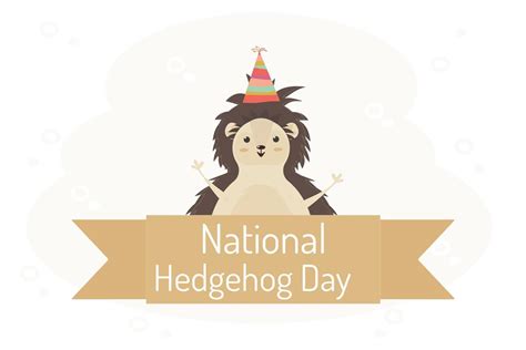 National Hedgehog Day. 20264852 Vector Art at Vecteezy