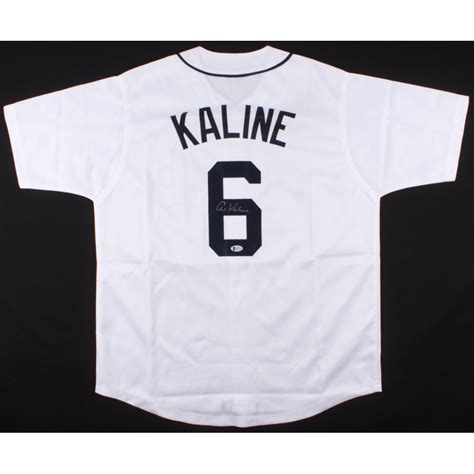 Al Kaline Signed Tigers Jersey Beckett Coa Pristine Auction