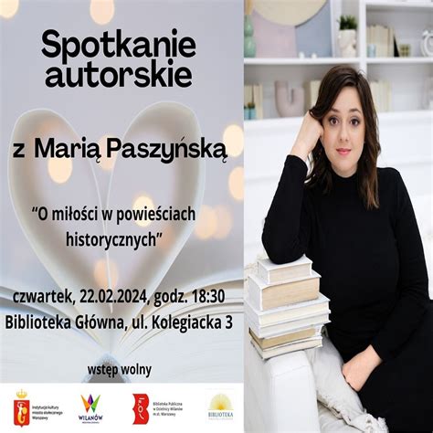 Spotkanie Autorskie Z Mari Paszy Sk W Wilanowie Biblioteki