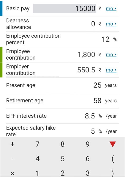 Epf Calculation Formula Balance And Interest