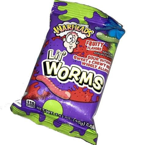 Warheads Lil Worms 40g Sweetsworld Chocolate Shop