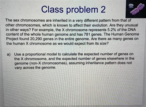 Solved The Sex Chromosomes Are Inherited In A Very Different Chegg