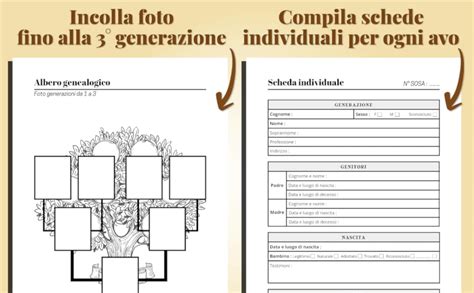 Amazon It Il Mio Albero Genealogico Libro Albero Genealogico Di