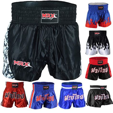 Men Boxing Shorts Mma Mauy Thai Training Fitness Gym Cage Fight Kickboxing Trunks Clothing Black