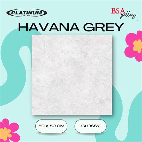 Jual Keramik Lantai Platinum Havana Grey X Keramik Abu Glossy